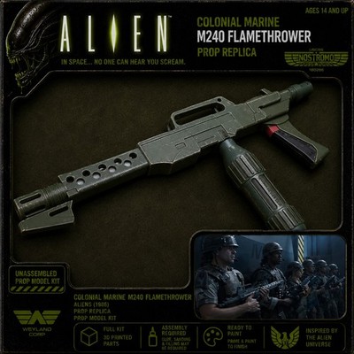 Aliens Colonial Marine M240 Flammenwerfer Full Size 1:1 Modellbausatz USCM