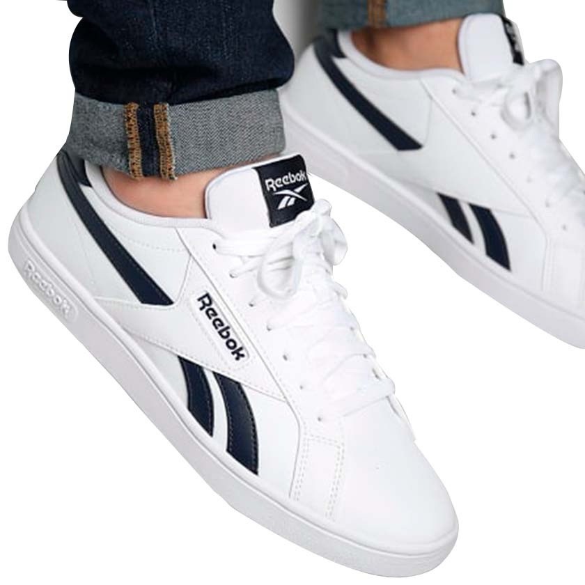 Reebok Court Retro Men's Athletic Shoe White Sneakers Reebok Court Retro Men's Athletic Shoe White Sneakers