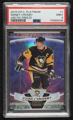 2019-20 O-Pee-Chee Platinum Arctic Freeze 14/99 Sidney Crosby #1 w3d