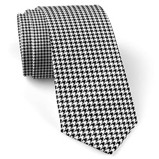  Houndstooth Fashion Novelty Necktie, Conversation Neckwear Ties Great for
