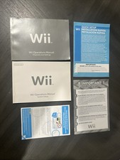 Original Nintendo Wii Owners Operations Manuals With Other Paperwork OEM