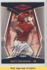 2011 TRISTAR Pursuit Blue Auto 38/50 Matt Davidson #25 Auto READ 0af