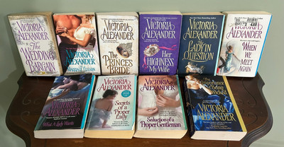 Lot of 10 ~ VICTORIA ALEXANDER PB Historical Romance Novels- Excellent Condition
