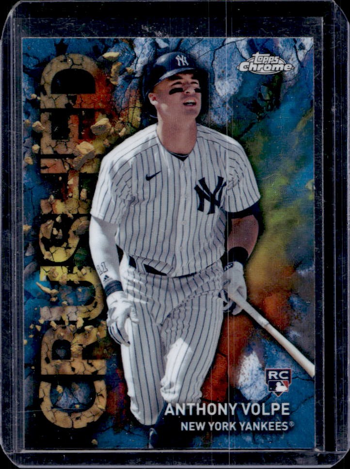 2023 Topps Chrome Update Anthony Volpe Crushed RC Rookie #C-7 Yankees