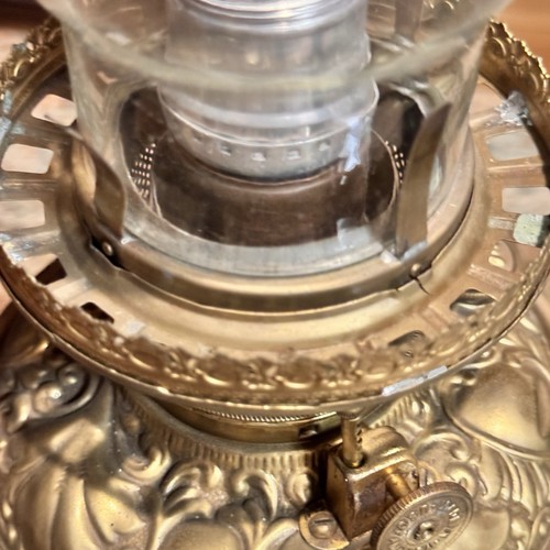 Antique GWTW Hand Painted Dogwood Banquet Lamp Signed 3-Way Electrified 28”H - Bild 13 von 18