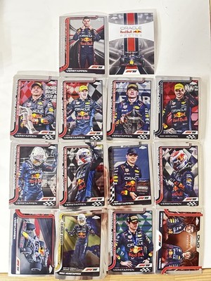 2025 Topps Chrome F1 Max Verstappen All 14 Cards Of Max Base Chrome NM/M