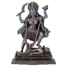 VERONESE Kali Standing on Shiva's Chest Statue Sculpture Figurine, Bronze