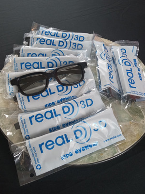 Real D 3D Kids Glasses Eyewear For Home Theater Movie Theater TVs Lot Of 10
