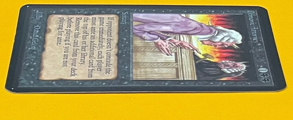 MTG DEMONIC ATTORNEY Alpha (OldManMTG 012-272) - Image 4 of 4