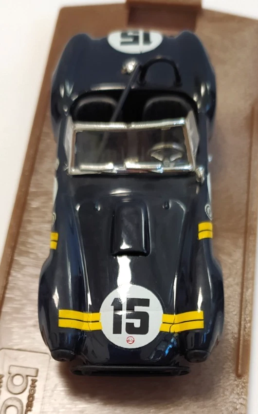 MODEL BOX  1:43 AUTO DIE CAST AC SHELBY COBRA SEBRING 1963 NERO    ART 8414 - Immagine 3 di 4