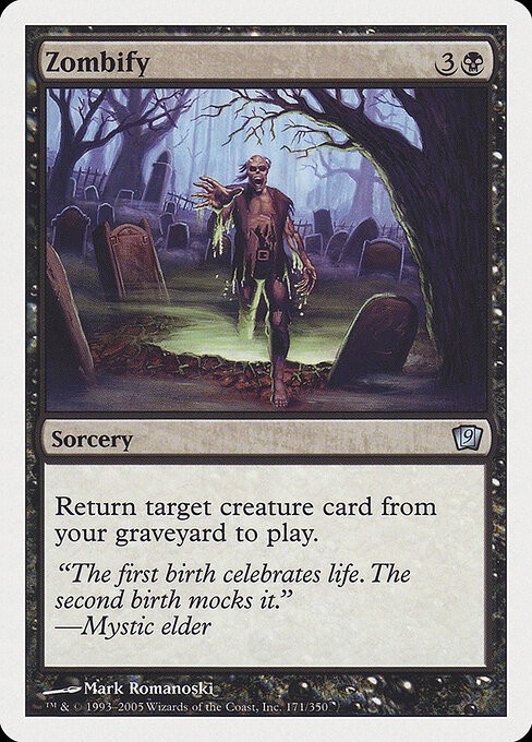 Zombify NonFoil Ninth Edition 171 NM MTG