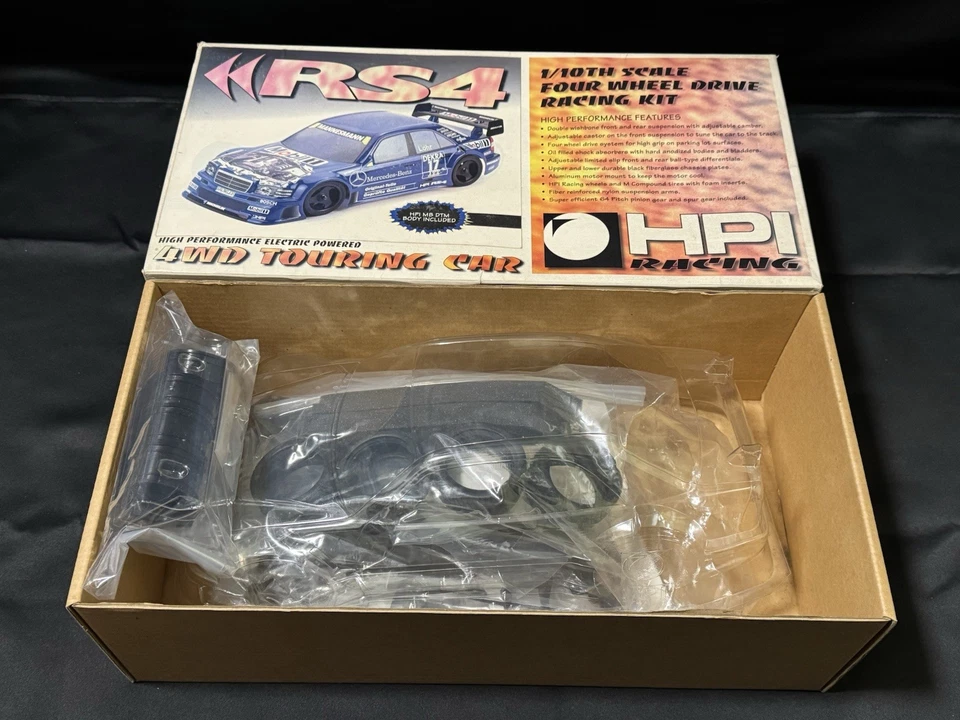 Vintage 1995 HPI Racing RS4 1/10 Touring Mercedes M8 C Class DT Kit New in Box - Image 2 of 4