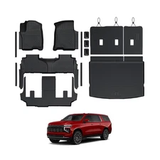 Floor Mats Set for 2021-2025 Chevy Suburban 7 Seats/GMC Yukon XL Accessories,...