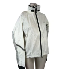 SHOWERS PASS ~ WOMENS LARGE ~ IVORY FULL ZIP CYCLING RUNNING JACKET