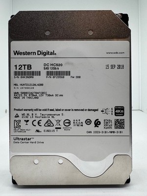 Western Digital Ultrastar DC HC520 12TB 3.5'' 7.2K 12G SAS HDD HUH721212AL4200