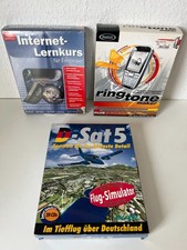 PC RETRO SOFTWARE: RING TONE MAKER - D-SAT5 -INTERNET LERNKURS -BIG BOX - SEALED