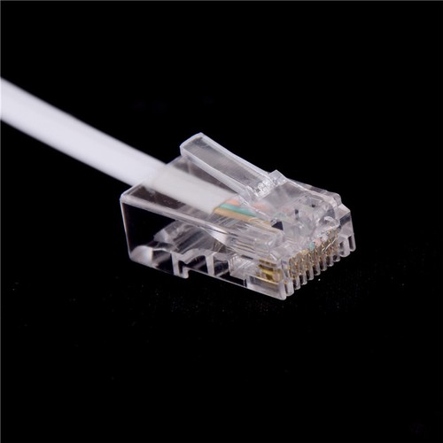 RJ11 6P4C Female To Ethernet RJ45 8P8C Male F/M Adapter Converter Cable Phone-,x - Afbeelding 6 van 6
