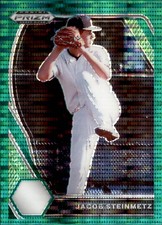 2021 Panini Prizm Draft Picks #PDP77 Jacob Steinmetz Green Pulsar Prizm