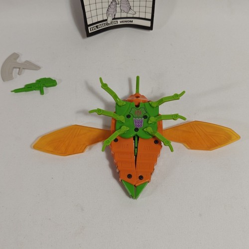 Transformers G1 Deluxe Insecticon Venom Complete 1984 Bandai Vintage Cicada Bug - Picture 6 of 13
