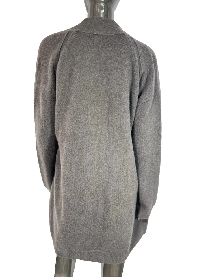 Cárdigan Vince Cashmere Mujer Pequeño Verde Oliva Estilo Abierto Foto 2 de 4