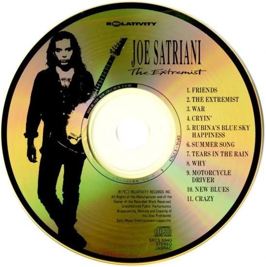Joe Satriani: The Extremist Japan CD – SRCS 5940 - Bild 4 von 4