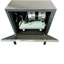 SMTmax SL-40SP Enclosed Oil-Free Dental Air Compressor - Quiet, Mobile, & (110v)