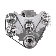 Ford Sb 289 302 351w Aluminum Complete Serpentine Engine Pulley Kit Polished