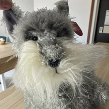 RUSS Plush Schnauzer Puppy Dog Stuffed Animal Russ Berrie & Co "Toby"