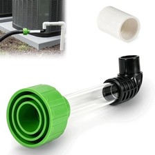 AC Drain Line Vacuum Adapter Tool For 3/4" & 1" PVC, Fits 4 Vacuum Hose Sizes