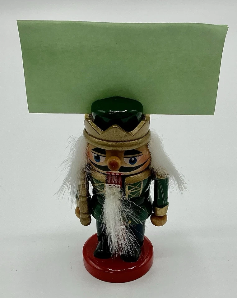 "Juego de 6 portatarjetas vintage de lugar cascanueces de Navidad Kurt Adler 3""T X 2"" con" Foto 4 de 4