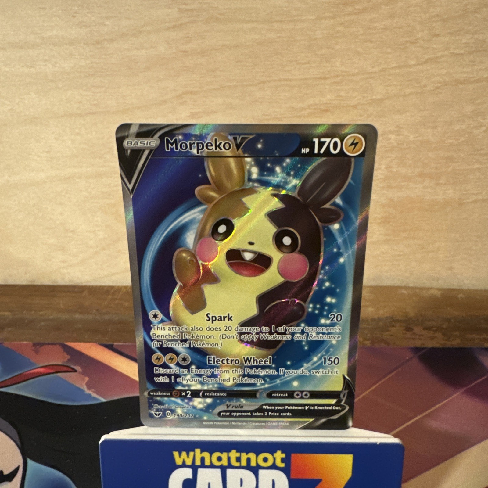 Pokemon Card - Morpeko V - Sword and Shield Base - Full Art - 190/202 - M/NM