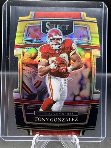 2021 Panini Select - TONY GONZALEZ CONCOURSE LEVEL BLACK GOLD PRIZM DIE CUT #38 - Picture 2 of 3