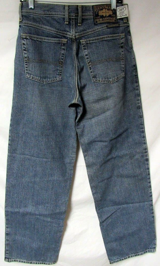 Lucky Brand Mens 29x32 Low Rise Fat Boy Zipper Fly Denim Jeans J1 959