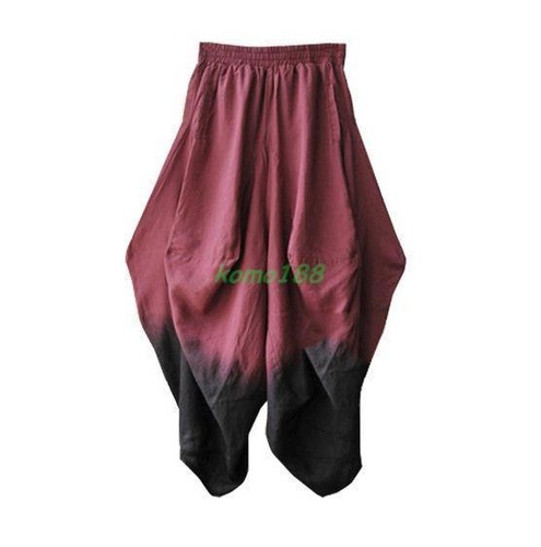Leg Casual Bukser Nye Blend Wide Linen V59 Harem Kvinder Trousers Bloomers Løse w7nwgq5X8x