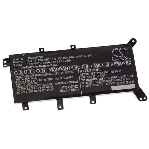Akku für Asus F555LD-XO492H F555LD-XO780H F555LD-XX086H 4700mAh 7,6V