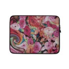 Floral Twirl Digital Art Laptop Sleeve / Case - 13" and 15" Sizes 