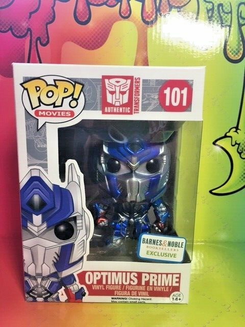 Funko Pop Transformers Optimus Prime Barnes Noble Metallic Vinyl