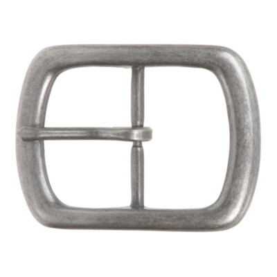 1 1/2'' (38 mm) Nickel Free Center Bar Single Prong Rectangular Belt Buckle