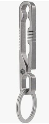 KeyUnity KM07 Titanium Keychain Pocket Clip with Hex Bit Driver, 2 in 1 Key Ring