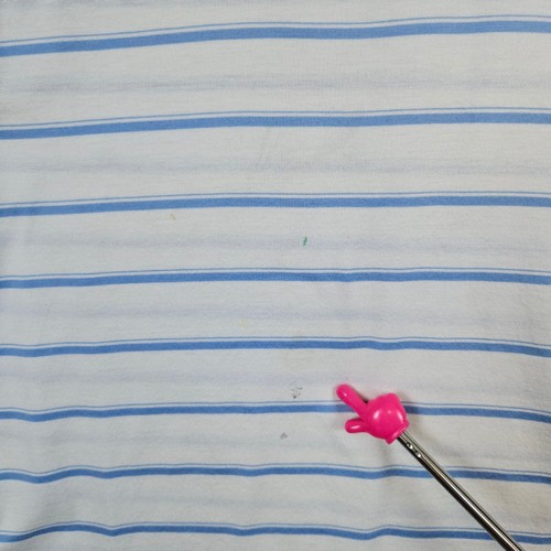 Oxford Golf Men's Super Dry Polo Shirt Size L Blue & White Stripes Cotton SPOTS - Picture 4 of 11