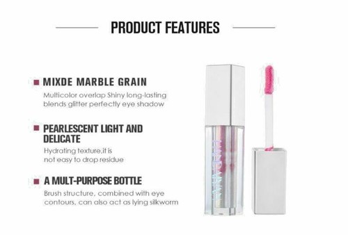 Handaiyan Marble Liquid Glitter Diamond Shimmer Eyeshadow Waterproof Longlastin - Picture 2 of 32