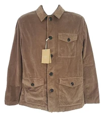 $652 Altea Giacca  Corduroy Jacket Mens Medium Brown Size Large