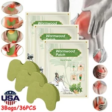 36x Pain Relief Patches Wormwood Plaster Pain Patch for Knee,Neck,Shoulder Joint