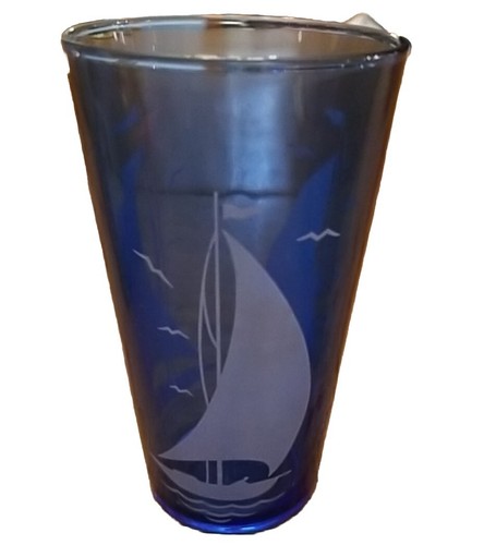 HAZEL ATLAS Cobalt Blue Beverage Pitcher and 5 Glasses - Picture 7 of 10