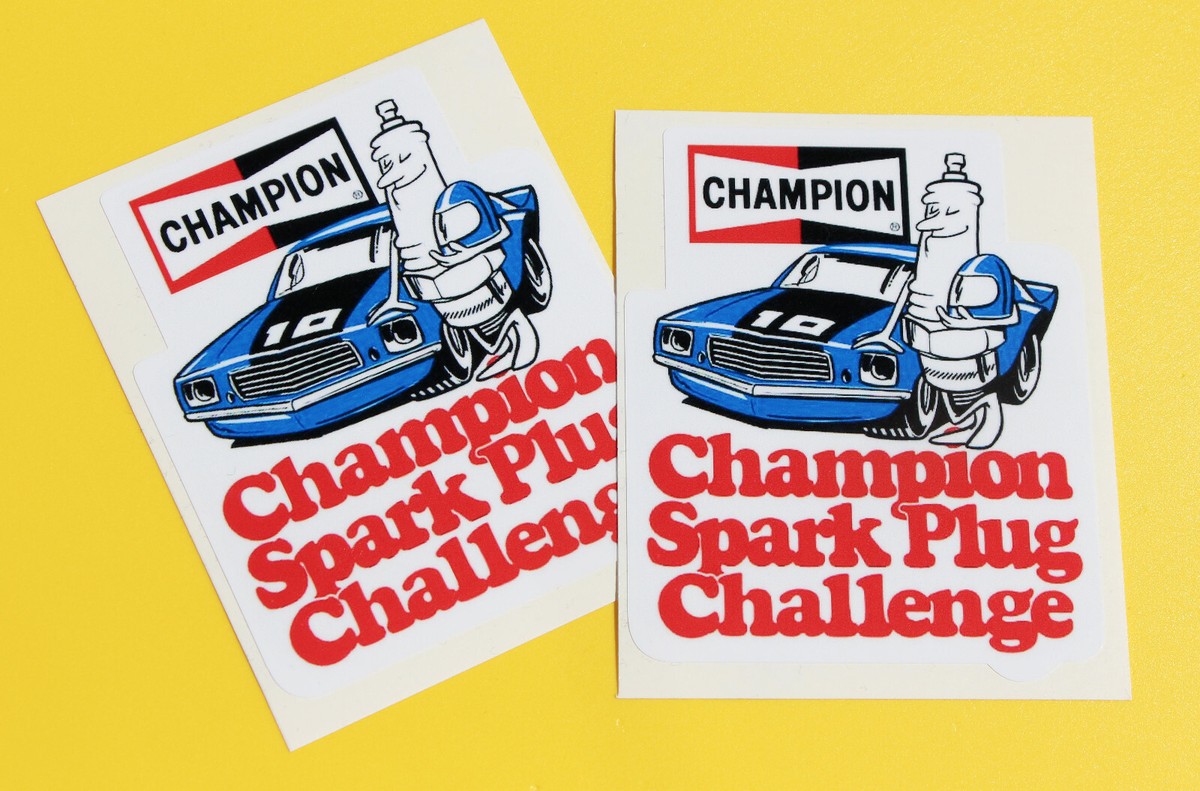 Mack CHAMPION spark plug vintage ポスター Mack CHAMPION
