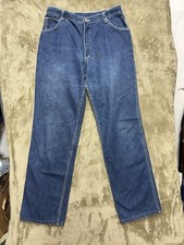Vintage Pointer Brand Jeans Mens 32x31 Classic Straight Leg Dark Blue Denim USA