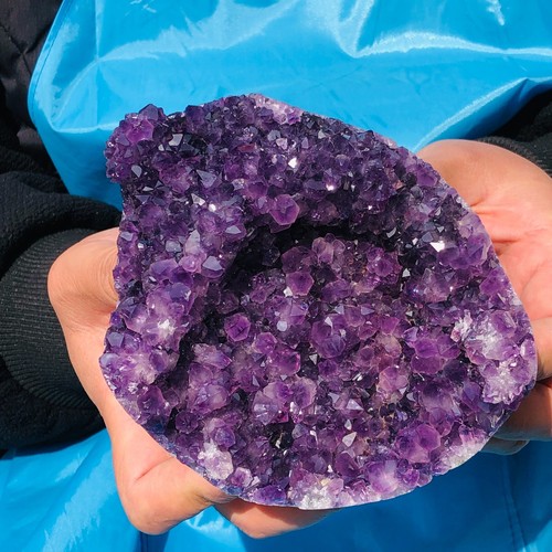 2.79LB Top Natural Amethyst Uruguay Cave Crystal Cluster Gemstone Geode Healing - Picture 5 of 15