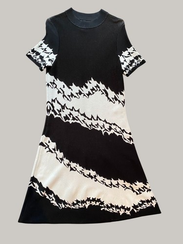 MARC CAIN Designer Printed Midi Dress Sz N4 UK 14 US 10 Runway RRP $1,200 - Picture 7 of 9