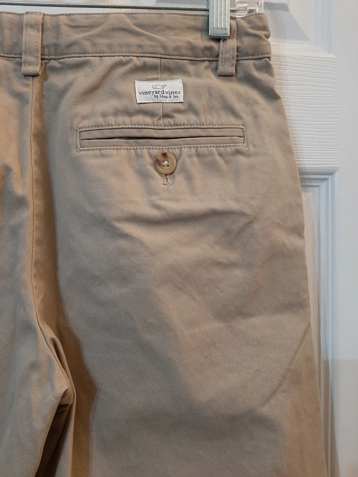 Pantalones chinos Vineyard Vines para niñas talla 16 tostados cintura ajustable botón cremallera  Foto 4 de 4