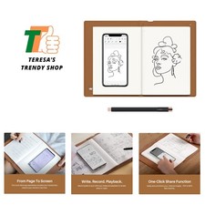 Note 2-in-1 Digital Notebook Drawing Tablet With Battery-free Pen, Bluetooth ...